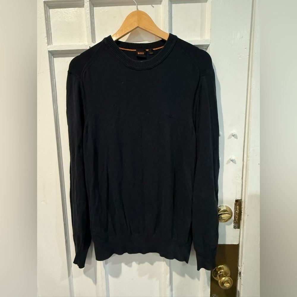 BOSS Men's Dark Crewneck Sweater
